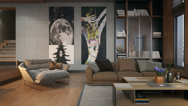 Дизайн комнаты с использованием картин на холсте