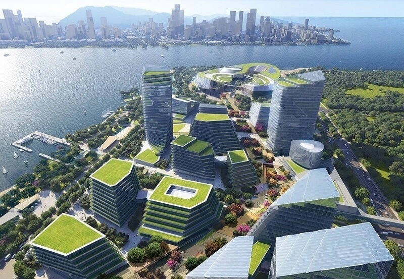 Китай внутри города строит ещё один город3